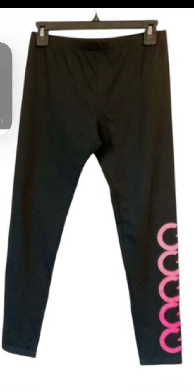 Calvin Klein Girls' Performance Stretch Legging 12-14 Black Ck,